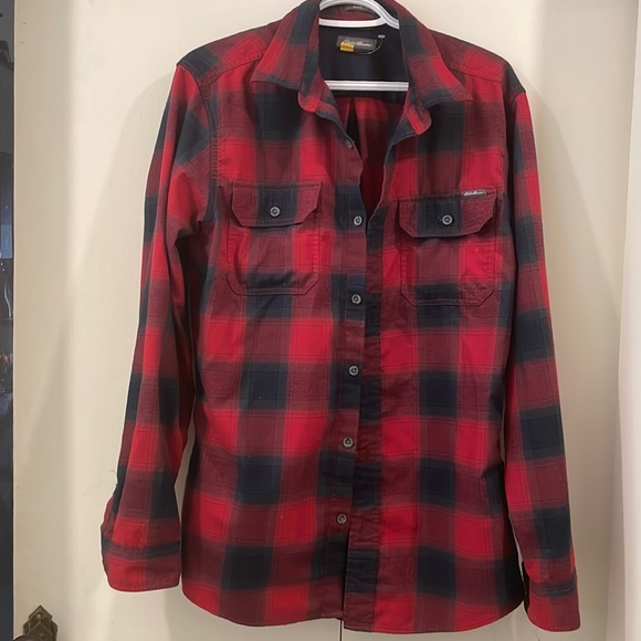 Eddie Bauer plaid shirt medium - Picture 1 of 3